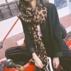 【 Retail 】90*180 best-selling leopard print trimmed satin scarf from Dongdaemun, South Korea Application Scenario